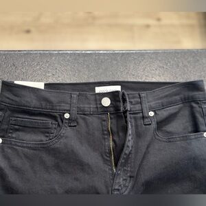 Sneak Peek - High Rise, Slim Fit, Straight Jeans, Raw Hem - Size 28 - NWT $40